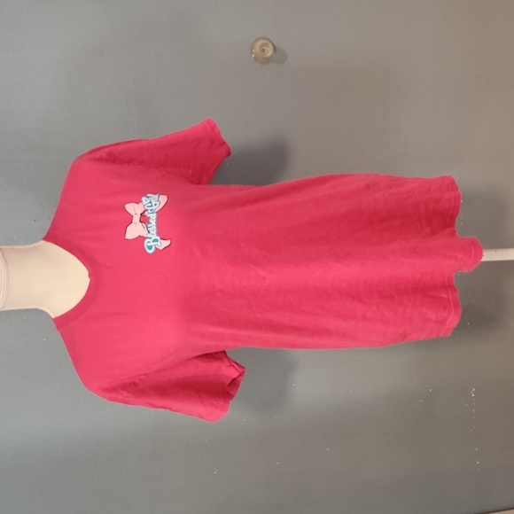 Blessed Girl Pray Believe Receive Bow Detail Feminine 100% Cotton Tee Shirt - Picture 4 of 8